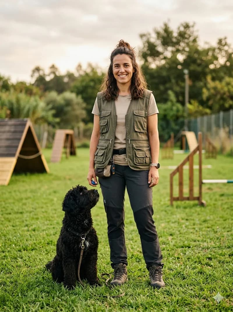 Tânia, treinadora principal no Dog Camp