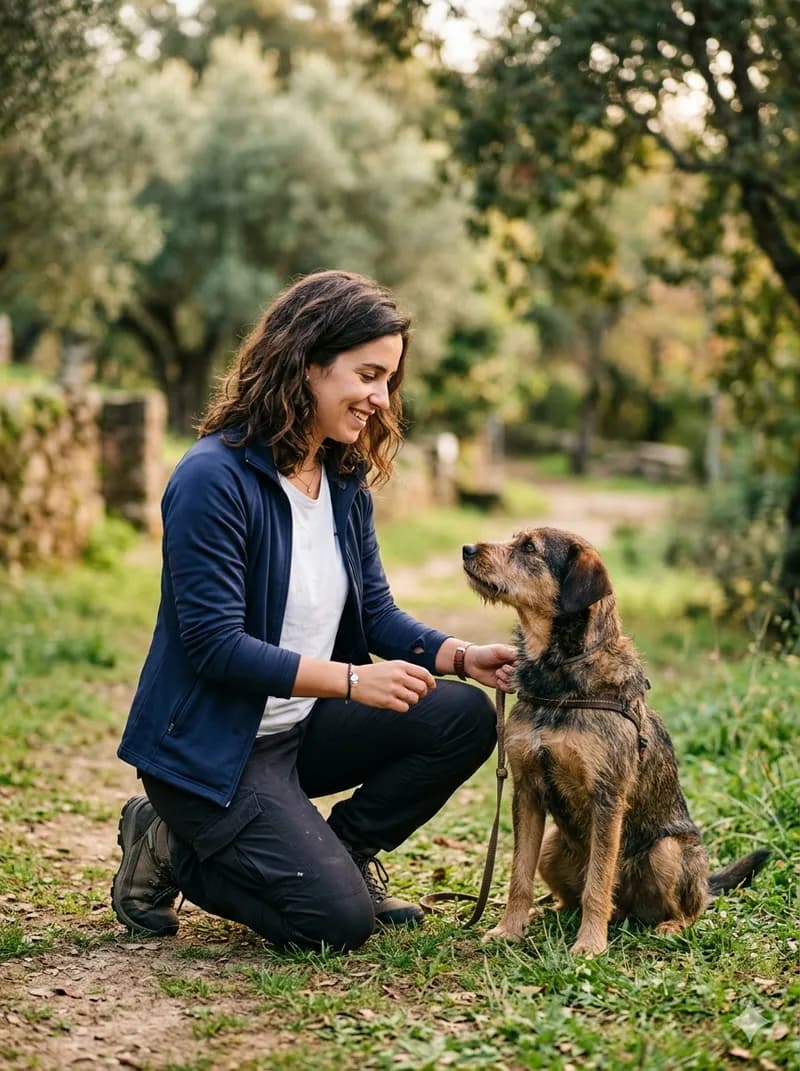 Maria David, treinadora no Dog Camp
